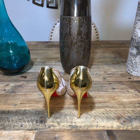 Christian Louboutin Follies Crystal & Mesh Pumps - Picture 6 of 8